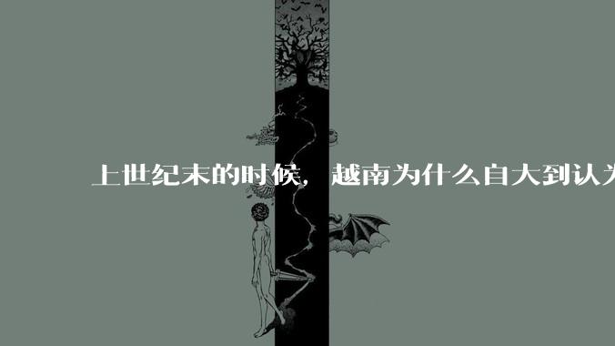 上世纪末的时候，越南为什么自大到认为可以和中国较量？